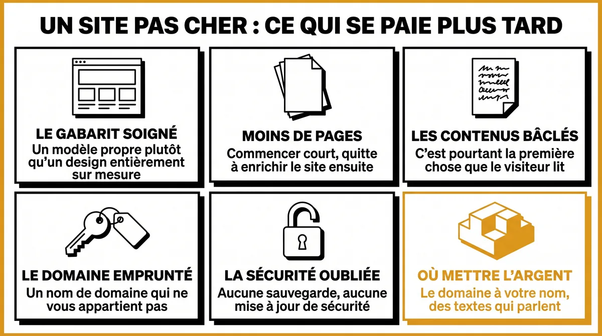 Site internet pas cher : ce que vous obtenez vraiment