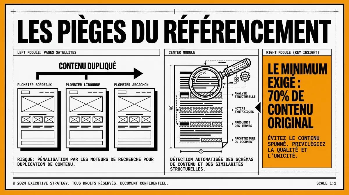 Infographie : Les pièges qui tuent votre référencement